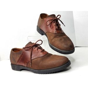 Bass - Brown Suede Saddle Oxford